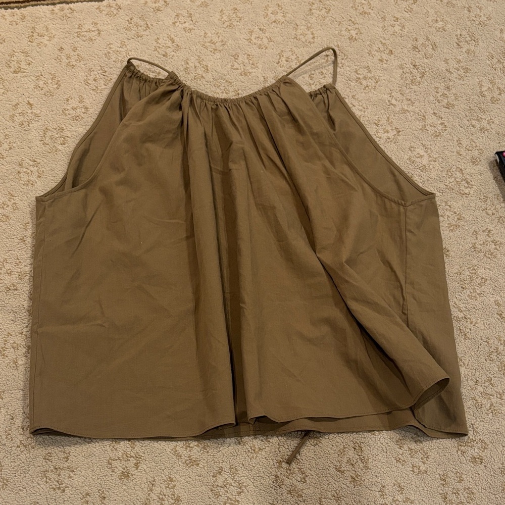 Brown Sleeveless Top